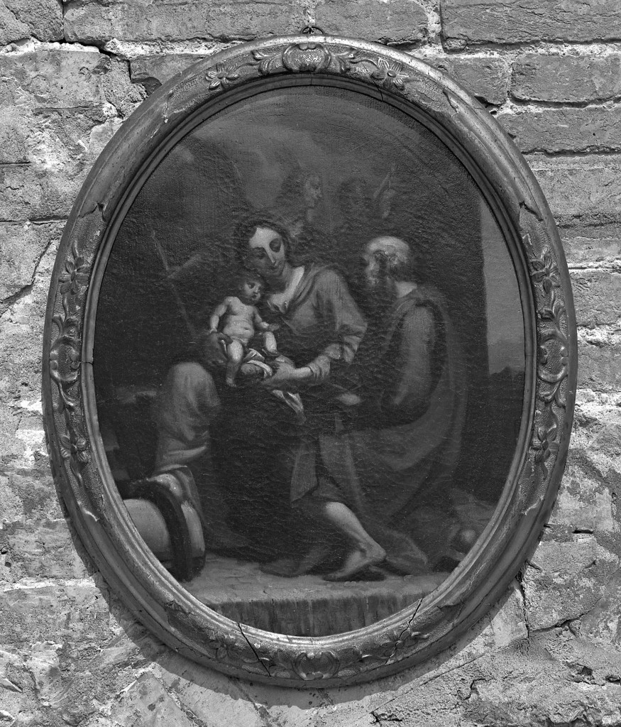 riposo durante la fuga in Egitto (dipinto, elemento d'insieme) - ambito bolognese-emiliano (fine sec. XVII)