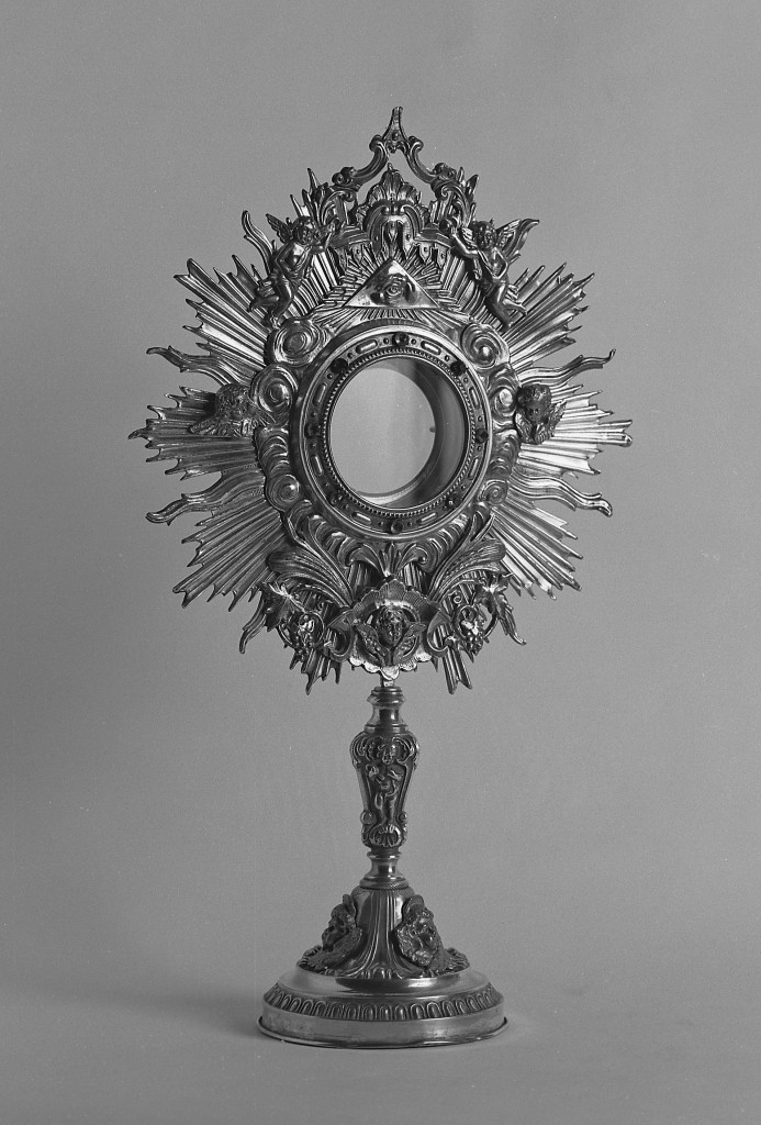 ostensorio - a raggiera - manifattura emiliana (primo quarto sec. XX)