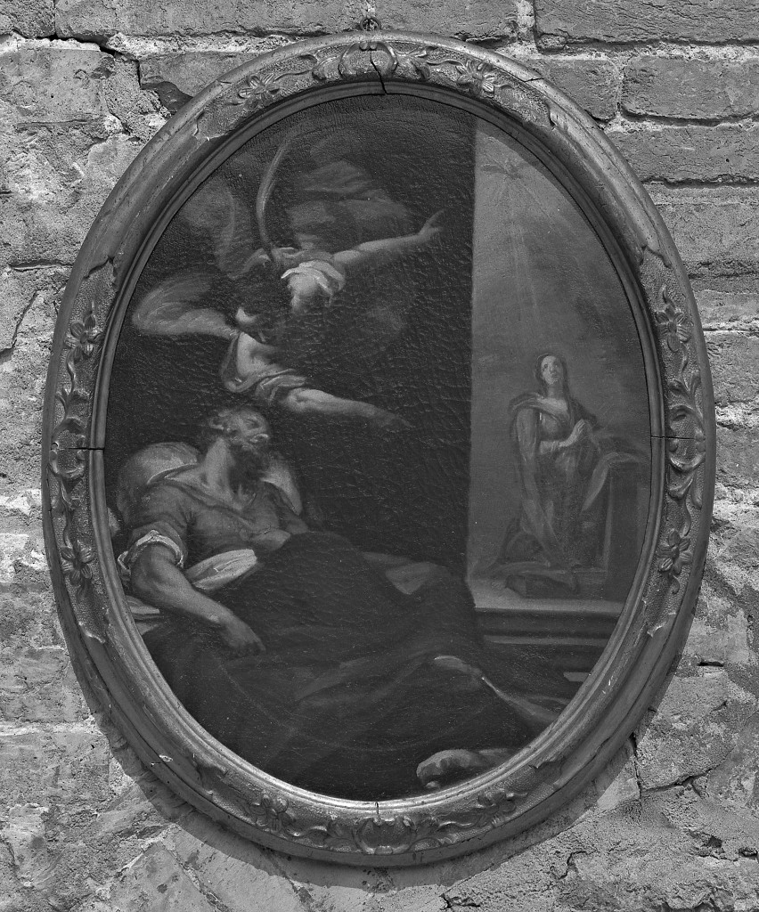 sogno di San Giuseppe (dipinto, elemento d'insieme) - ambito bolognese-emiliano (fine sec. XVII)