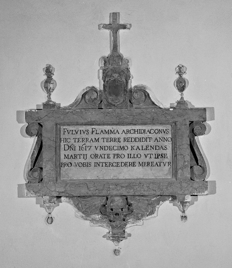 lapide tombale - manifattura emiliana (sec. XVII)