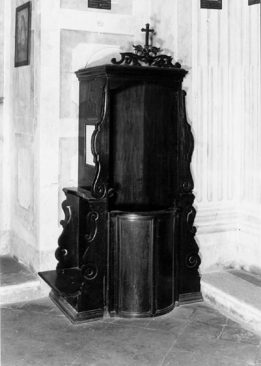 confessionale, serie - manifattura emiliana (seconda metà sec. XVII)