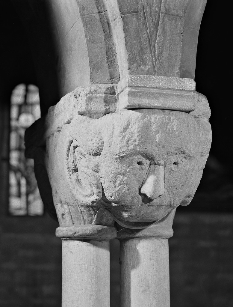 testa di capro (capitello) - manifattura emiliana (sec. XII)