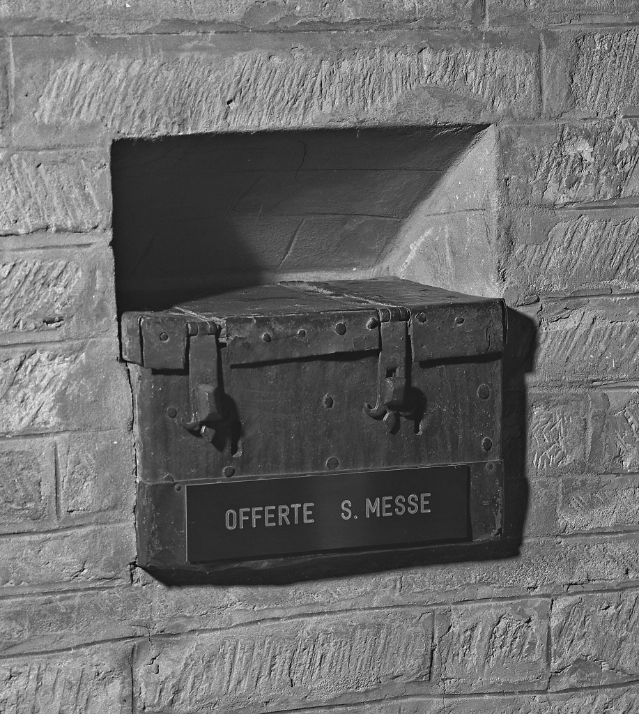 cassetta per elemosine - manifattura emiliana (seconda metà sec. XVIII)