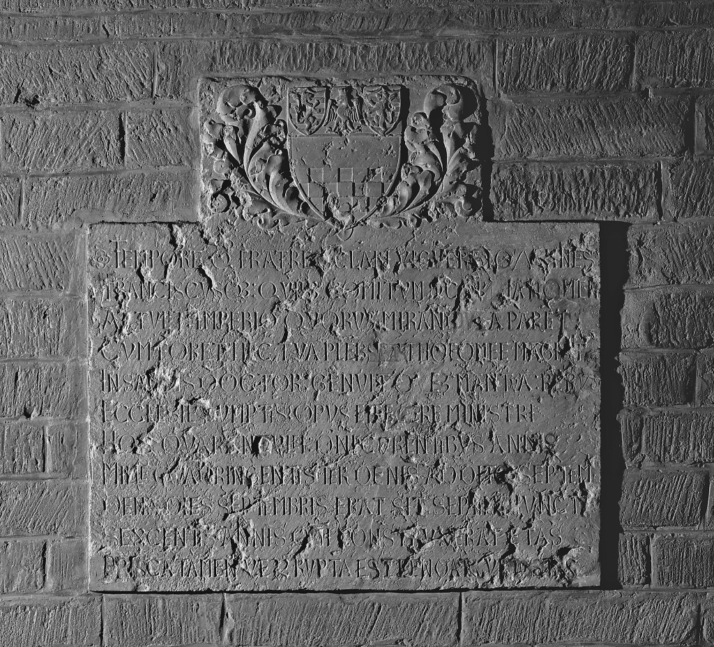 lapide commemorativa - ambito emiliano (sec. XV)