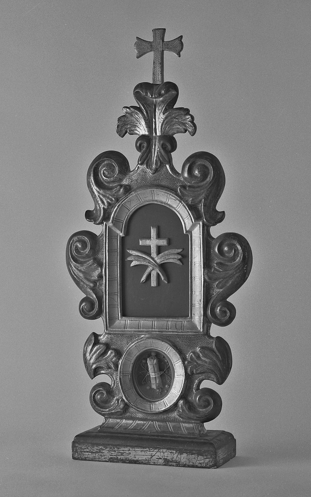 reliquiario - a tabella - manifattura emiliana (prima metà sec. XIX)