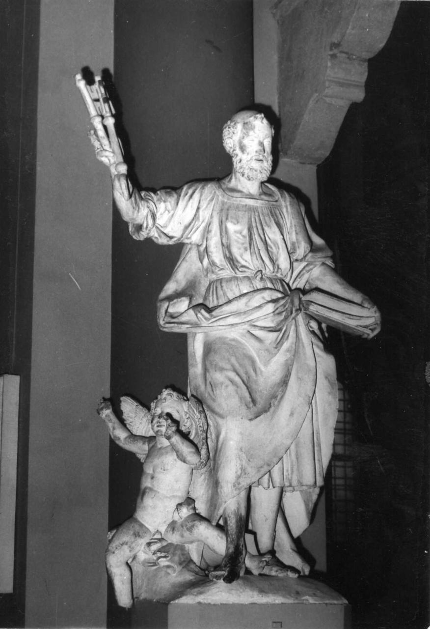 San Pietro e un Angelo (gruppo scultoreo) di Begarelli Antonio detto Modana (secondo quarto sec. XVI)