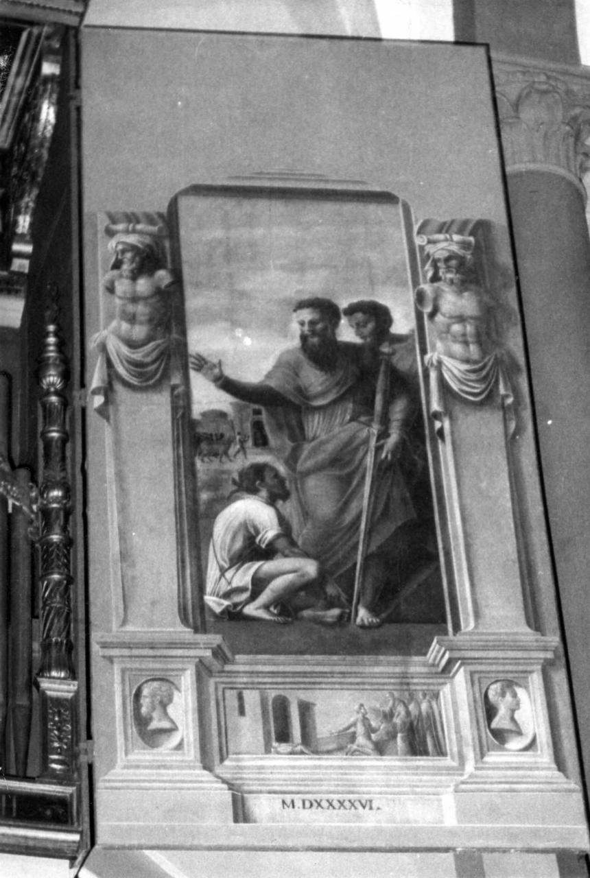 San Paolo Apostolo (dipinto, complesso decorativo) di Taraschi Giulio, Taraschi Giovanni (prima metà sec. XVI)
