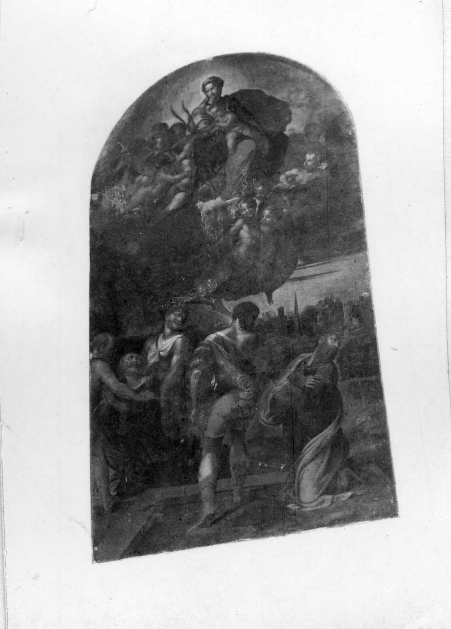 martirio di San Pietro e San Paolo (dipinto) di Verni Antonio (sec. XVIII)