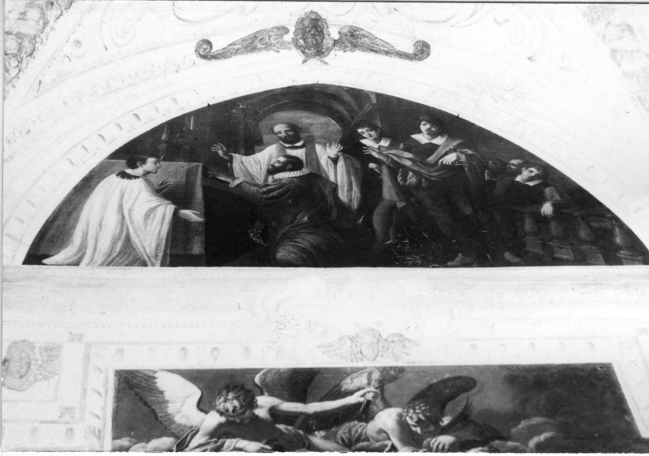 gentiluomo in preghiera (dipinto) di Lippi Giacomo detto Giacomone da Budrio (prima metà sec. XVII)