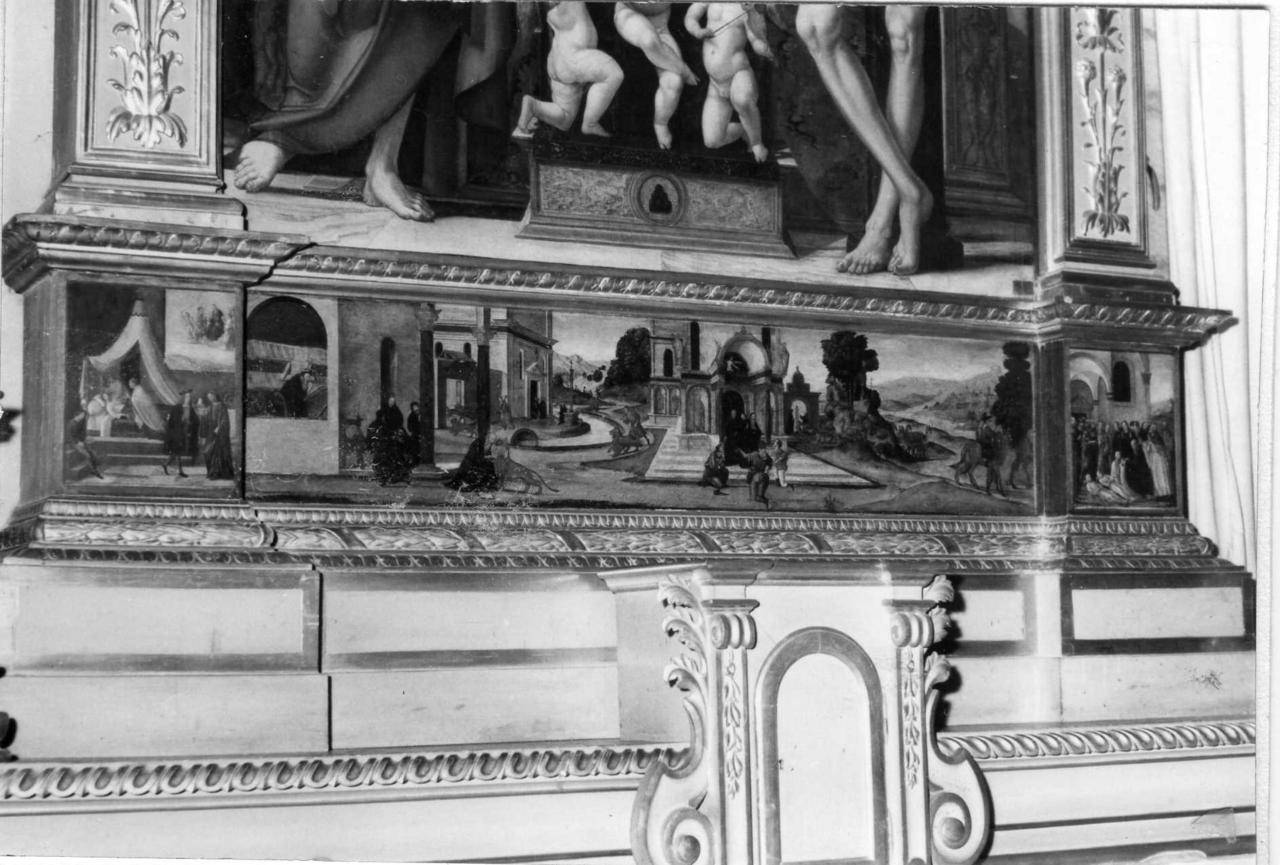 storie della vita di San Girolamo (predella) di Bianchi Ferrari Francesco (inizio sec. XVI)