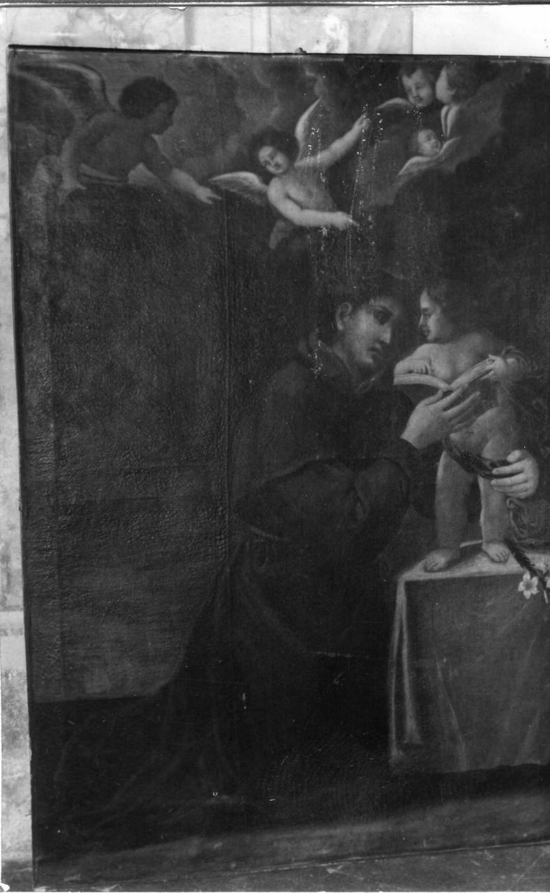 Sant'Antonio da Padova con il bambino (dipinto) - ambito modenese (sec. XVIII)