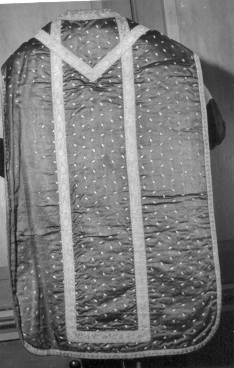 paramento liturgico - manifattura italiana (inizio/ inizio secc. XVIII/ XIX)