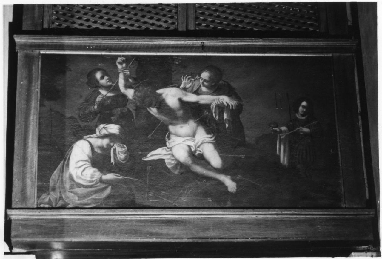 San Sebastiano curato dalle pie donne (dipinto) di Cervi Bernardino (prima metà sec. XVII)