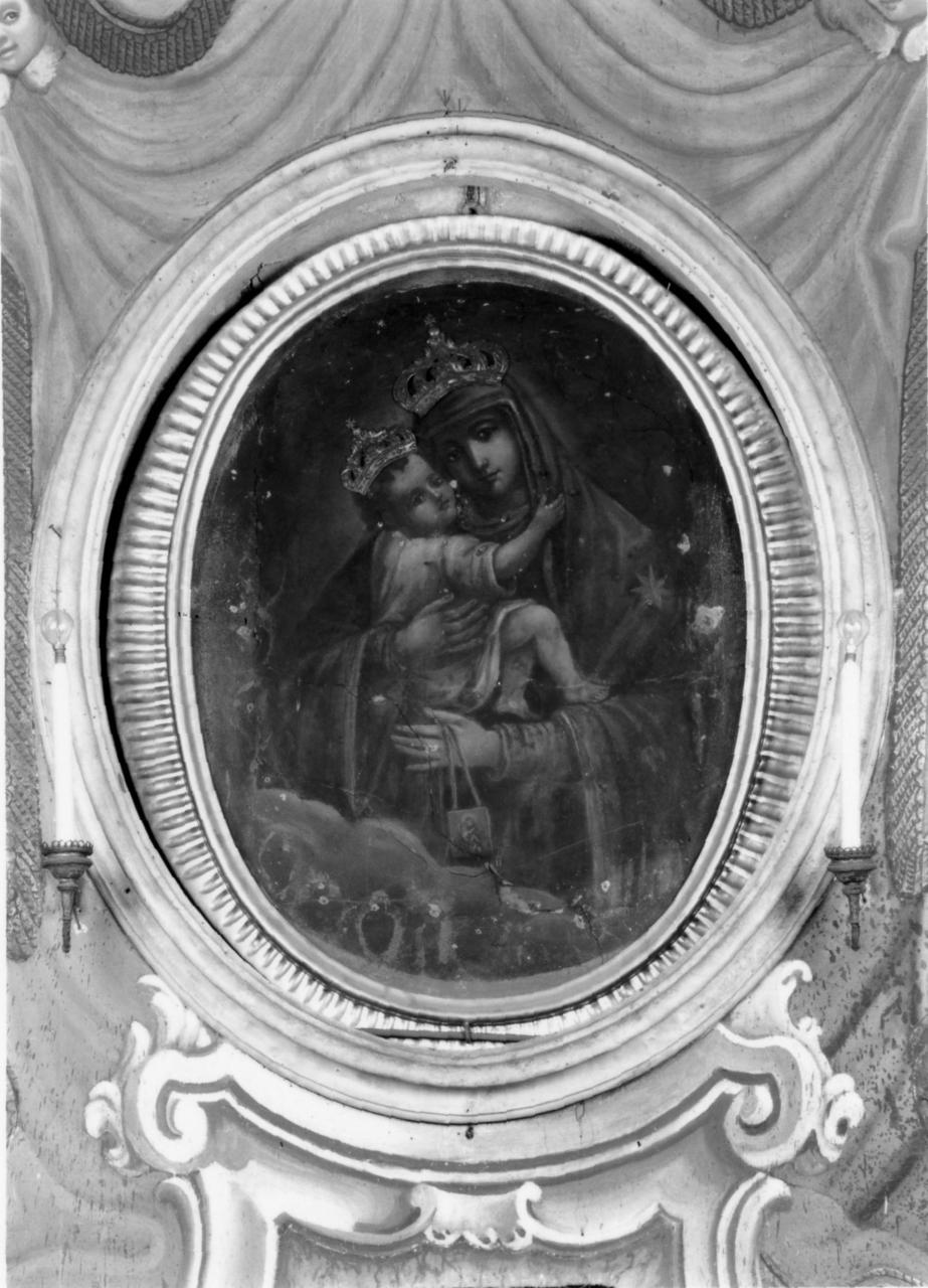 Madonna del Carmelo (dipinto, frammento) - ambito modenese (prima metà sec. XVII)