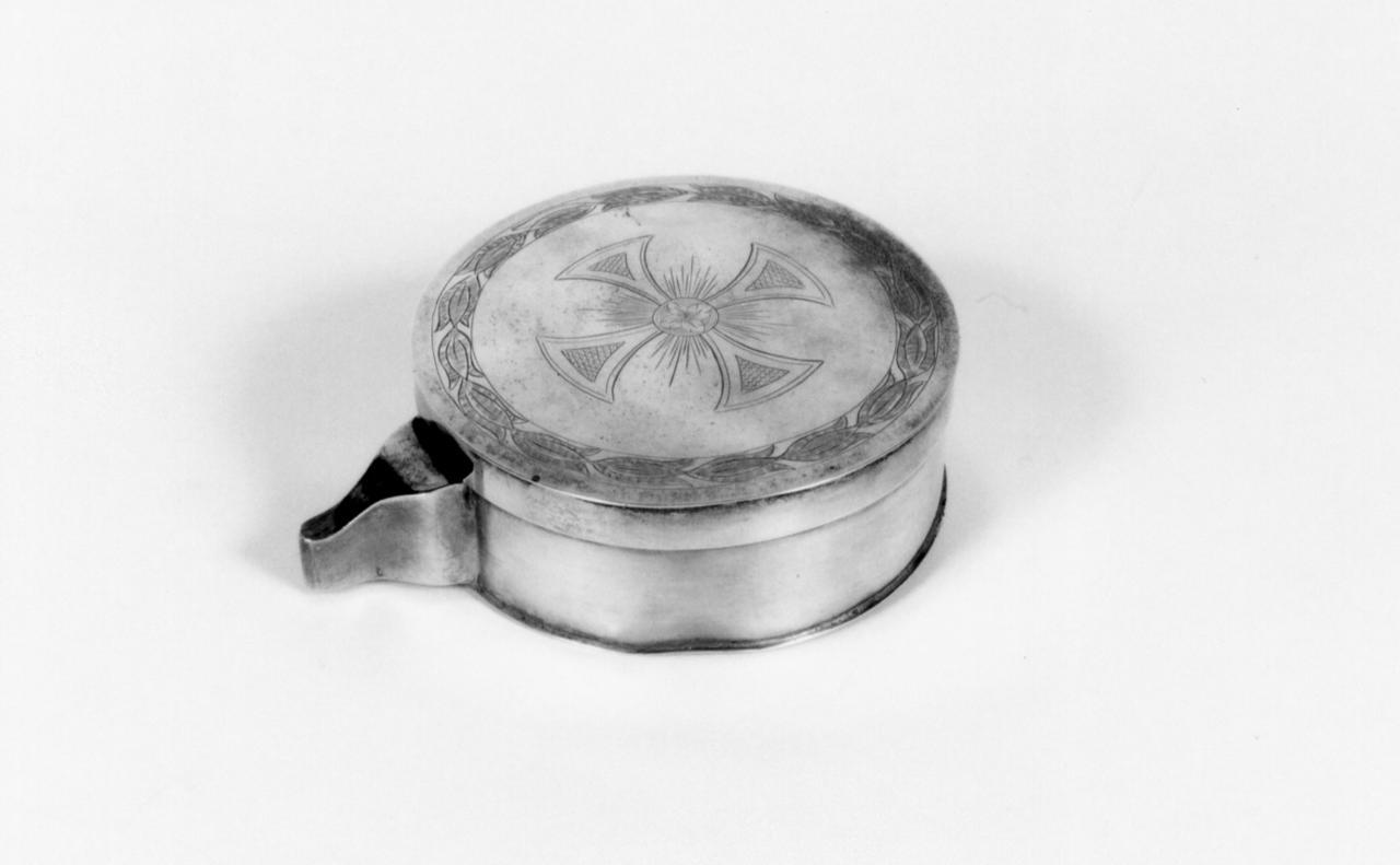 scatola per ostie - bottega modenese (primo quarto sec. XX)