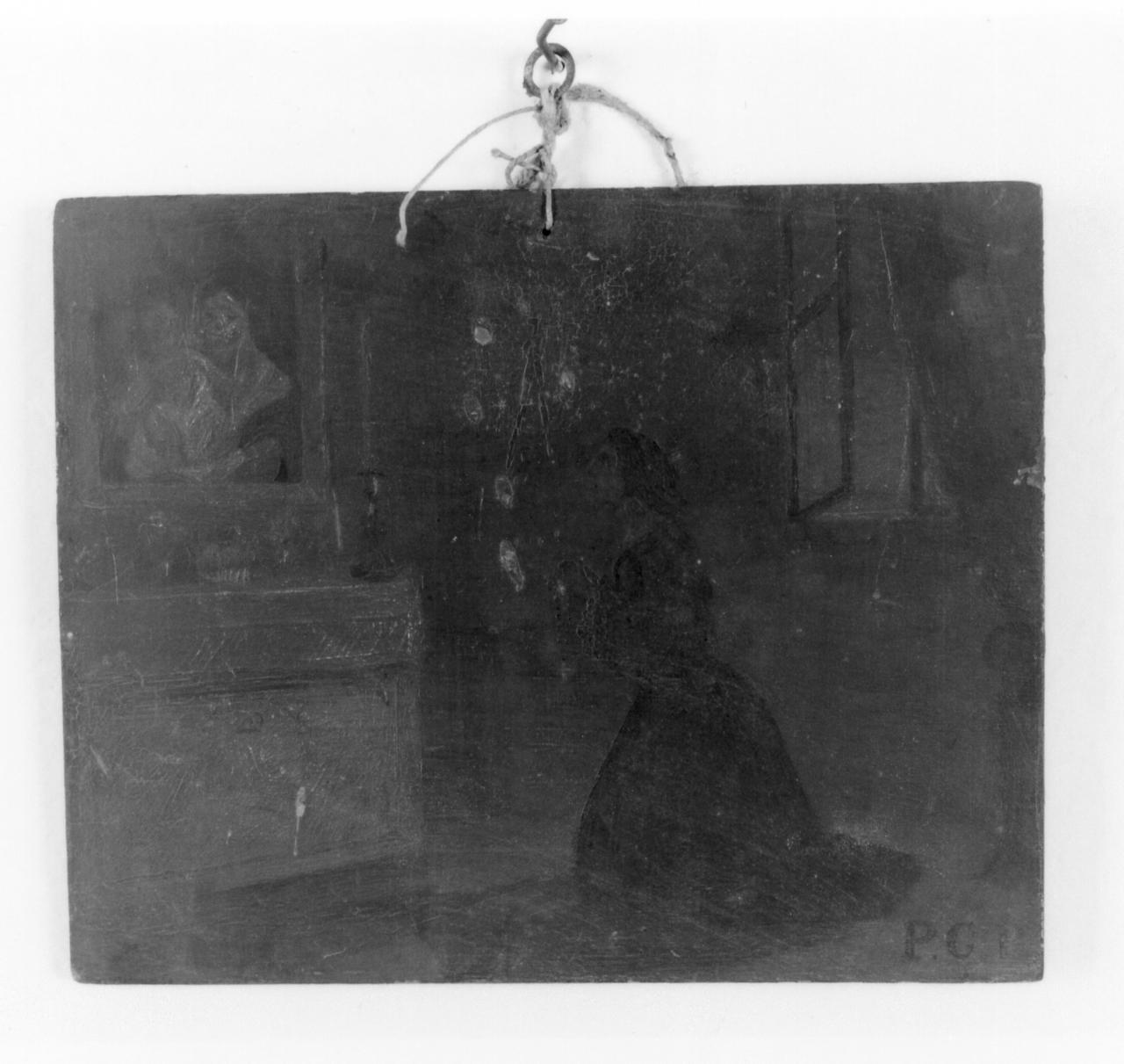 miracolo della Madonna della Provvidenza (ex voto) - ambito modenese (sec. XIX)