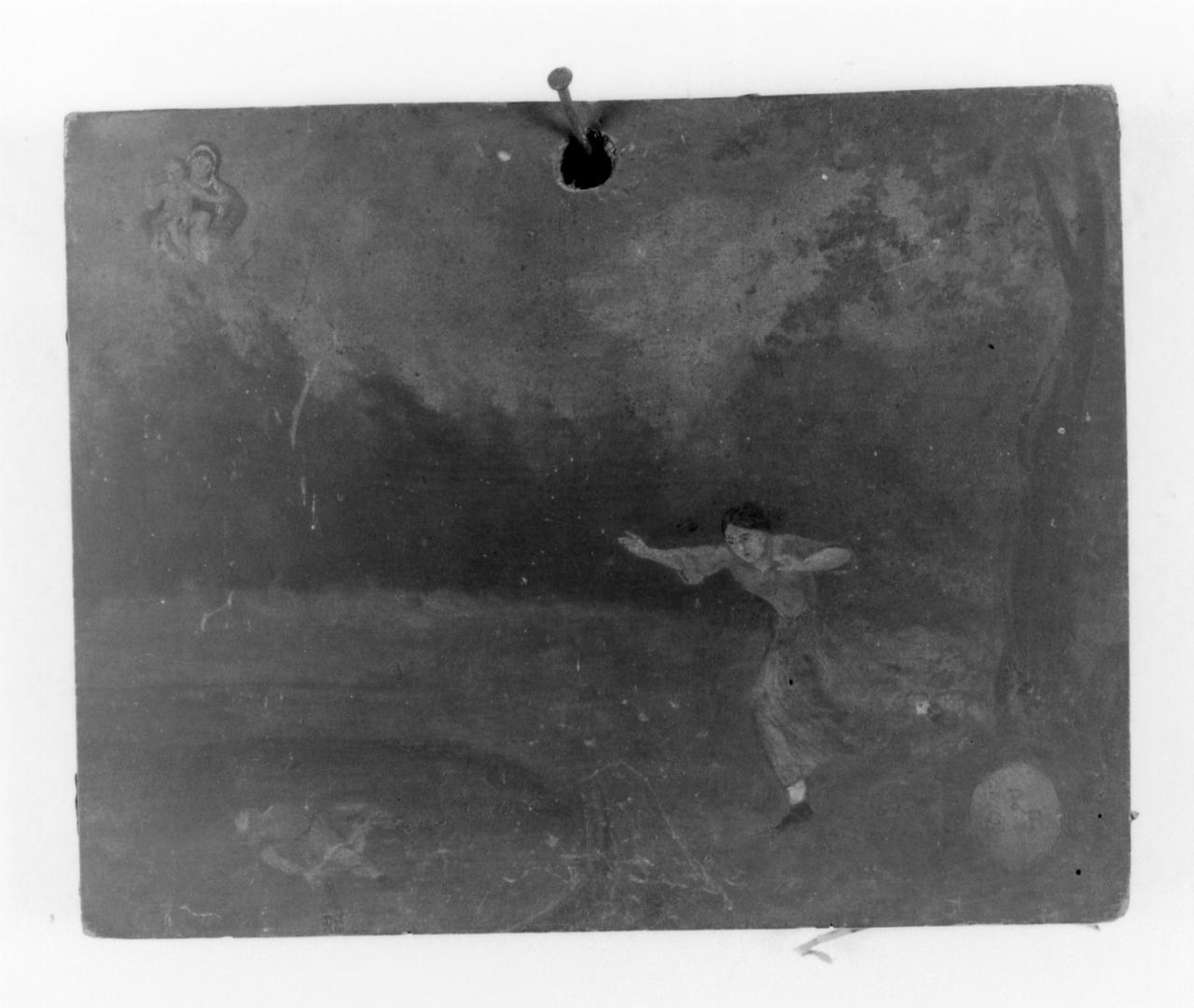 miracolo della Madonna della Provvidenza (ex voto) - ambito modenese (sec. XIX)