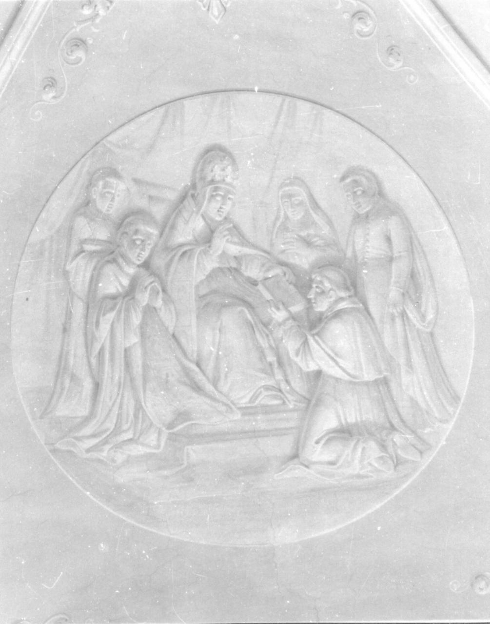 approvazione della Regola Domenicana (decorazione pittorica) di Manzini Luigi (prima metà sec. XIX)