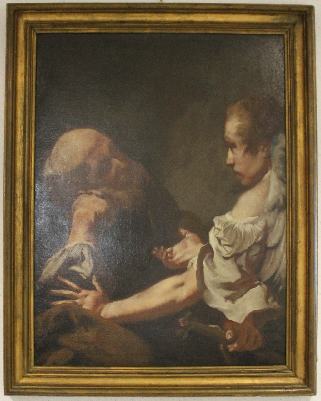 annuncio a Giuseppe in sogno (dipinto) di Piazzetta Giovanni Battista (bottega) (metà sec. XVIII)