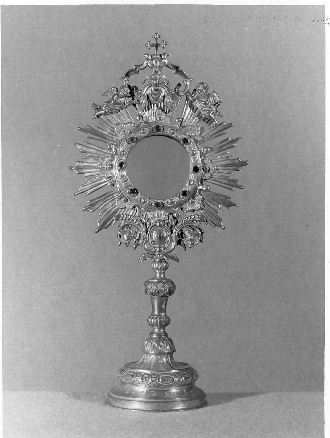 ostensorio - a raggiera - bottega Italia settentrionale (metà sec. XIX)