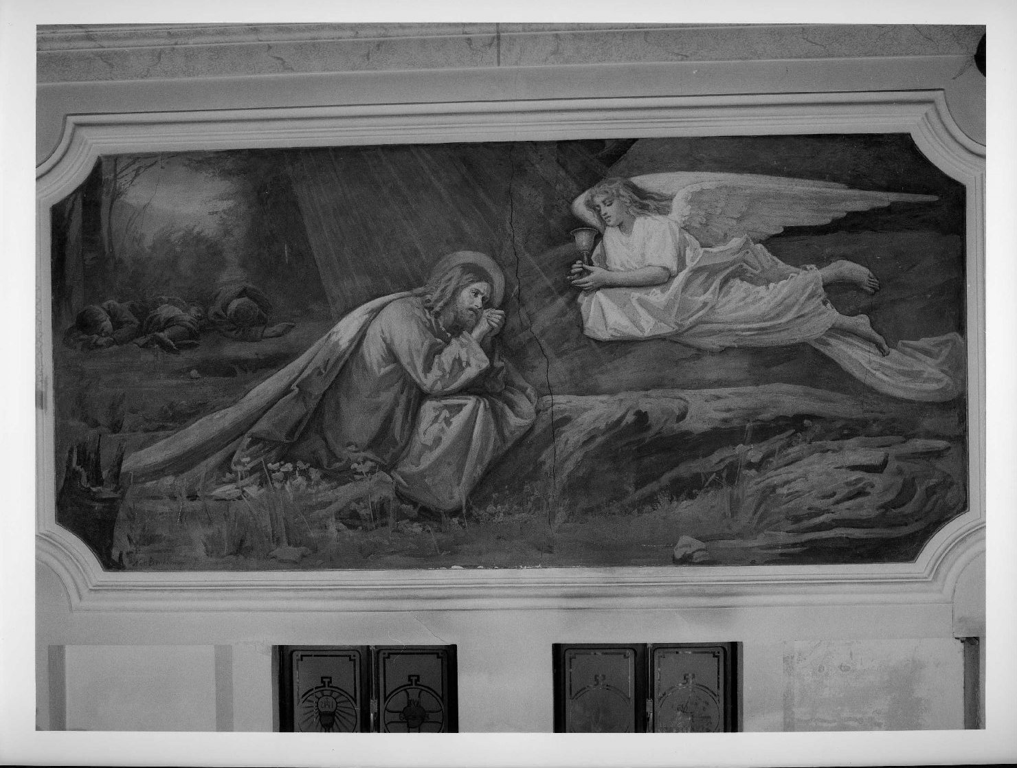orazione di Cristo nell'orto di Getsemani (dipinto) di Bordignon Noè Raimondo (sec. XX)