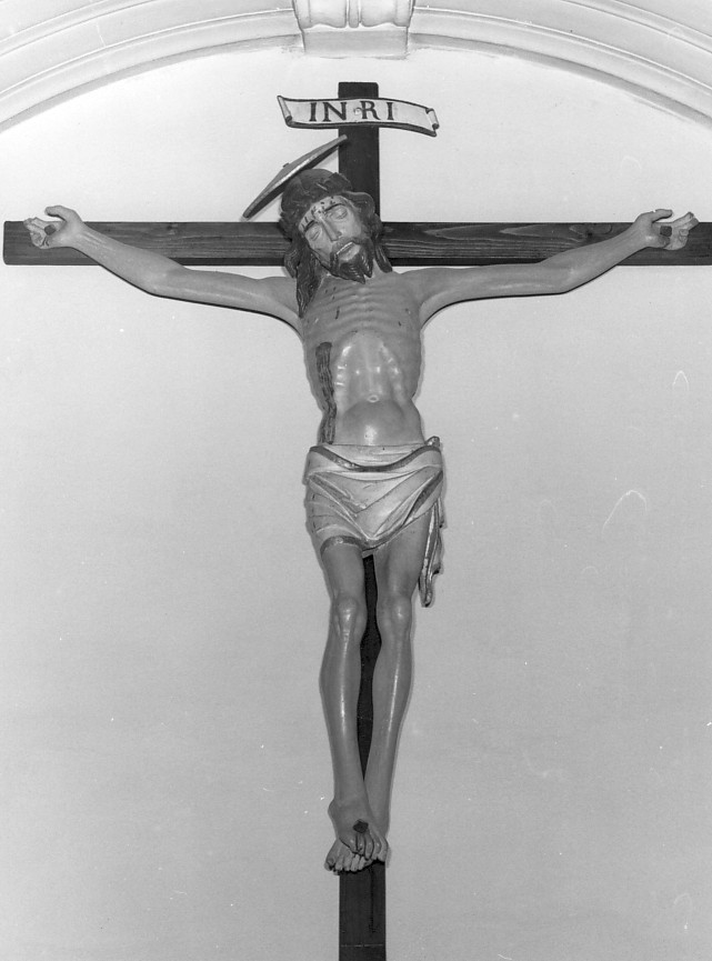 Cristo crocifisso (crocifisso) - bottega altoatesina (fine/ metà secc. XIX/ XX)