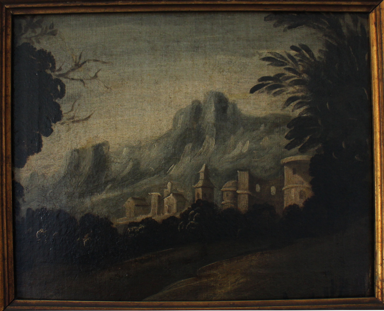 Paesaggio montano (dipinto) - ambito Italia settentrionale (prima metà sec. XIX)