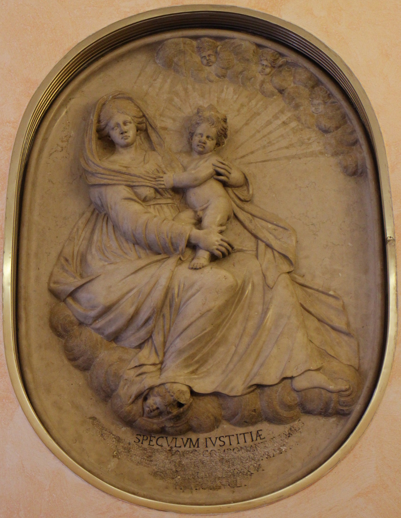 Madonna in gloria con Gesù Bambino (rilievo) - ambito veneto (prima metà sec. XVIII)