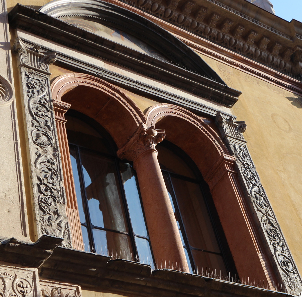mostra di finestra di Domenico da Lugo, Panteo Mazzola Matteo - ambito veronese (sec. XV)