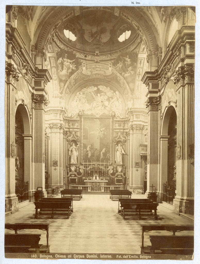 Italia - Emilia Romagna - Bologna - Santuario del Corpus Domini - Interno (positivo) di Fotografia dell'Emilia (ditta) (XIX/ XX)