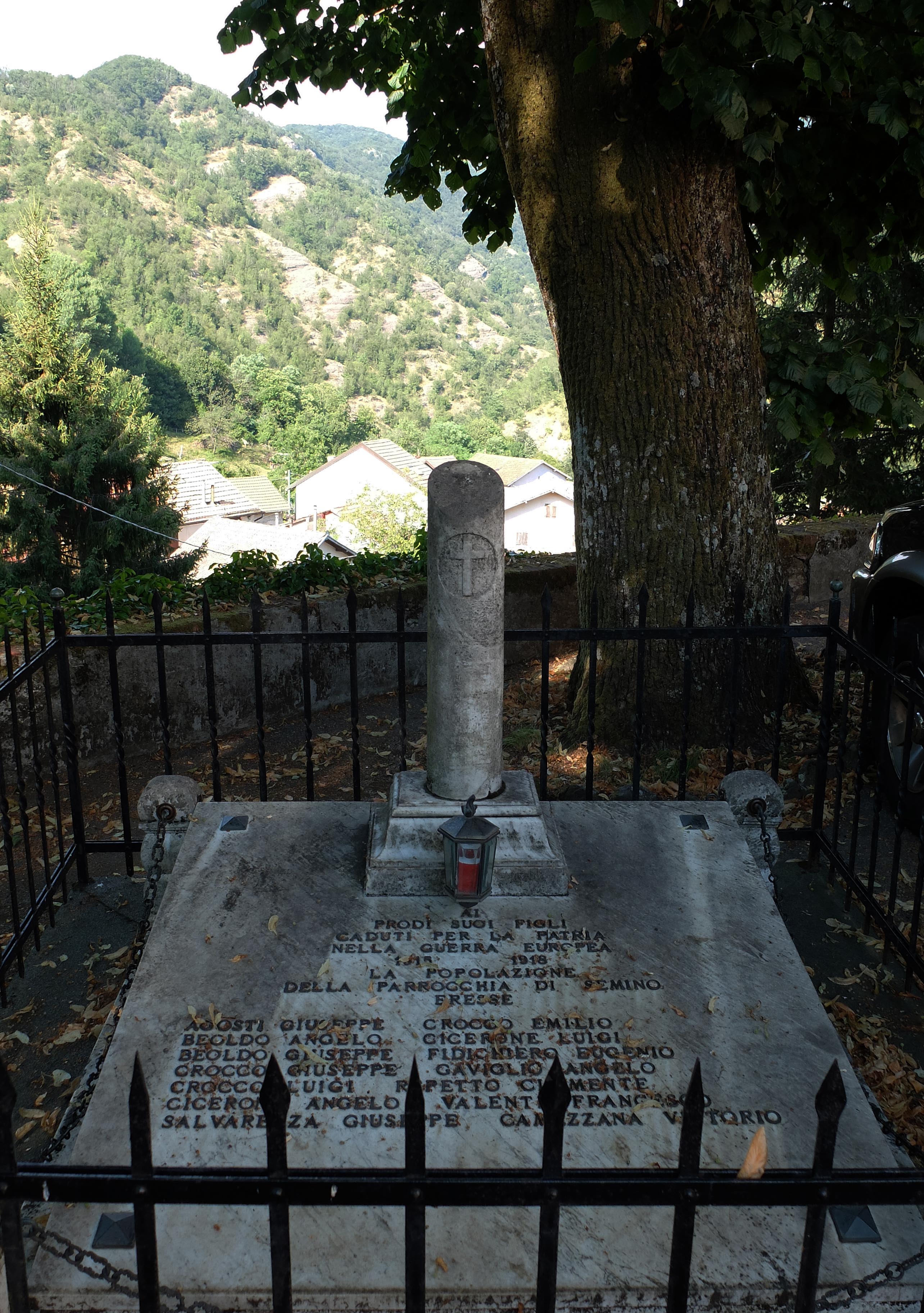 monumento ai caduti - a colonna spezzata - ambito ligure (prima metà XX)