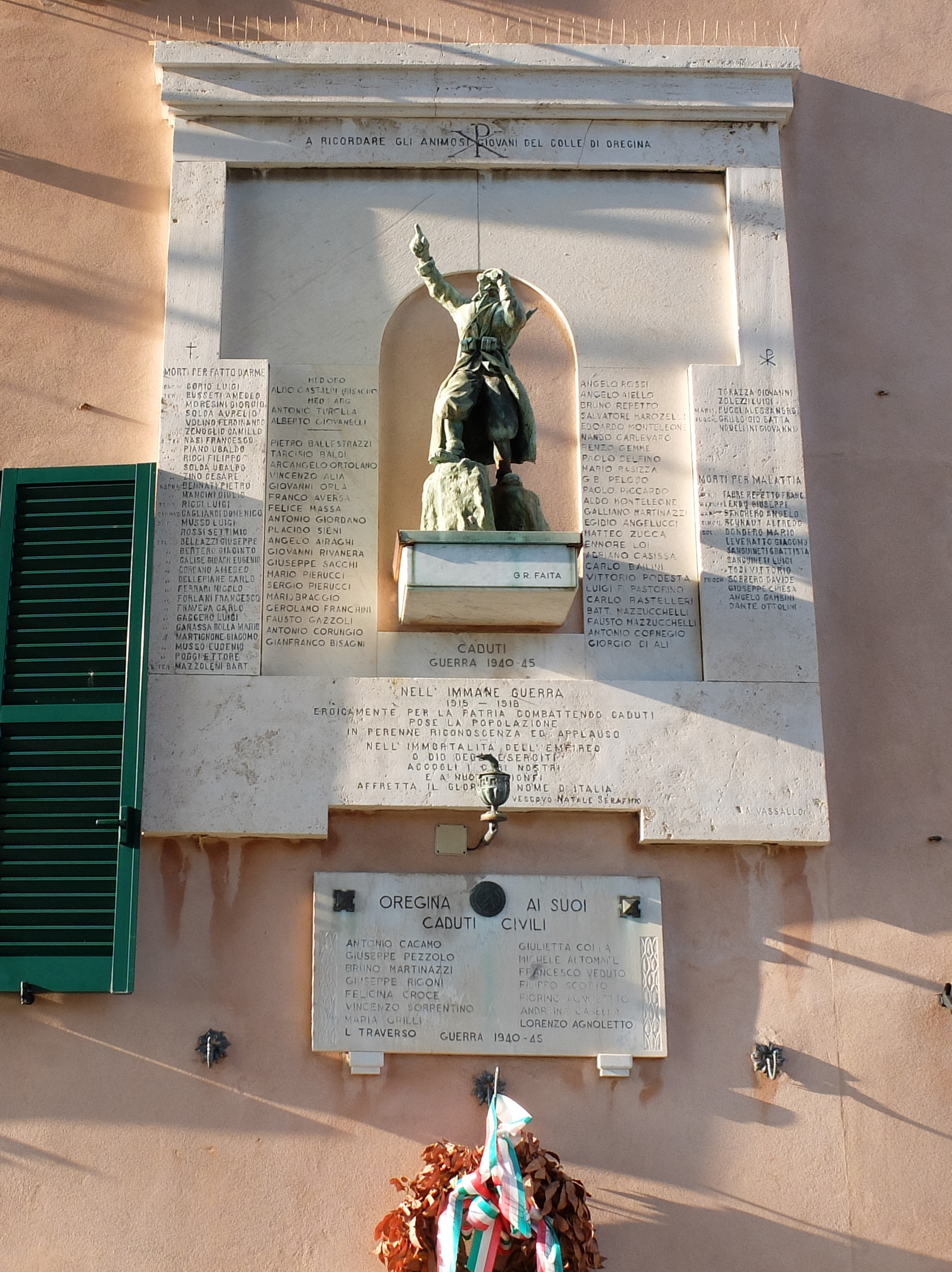 monumento ai caduti - a lapide di Vassallo Armando (primo quarto XX)