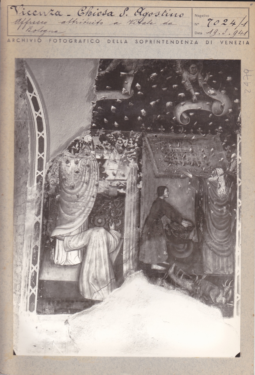 I Sacrifici dell’Antica e della Nuova Alleanza - Affreschi - Vicenza - Chiesa di Sant'Agostino (positivo) di Soprintendenza ai Monumenti (attr) (XX)