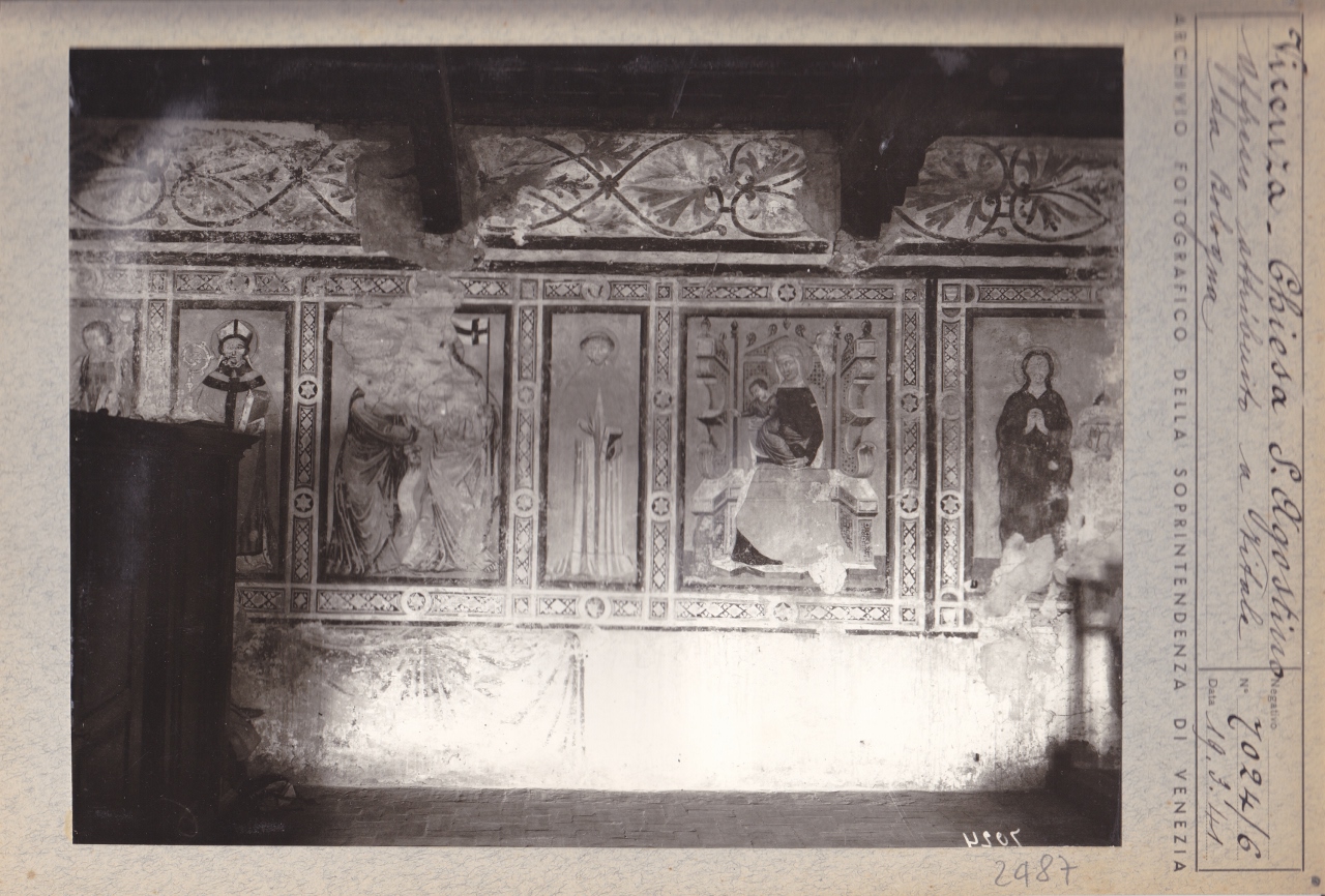 Vari Santi - Affreschi - Vicenza - Chiesa di Sant'Agostino (positivo) di Soprintendenza ai Monumenti (attr) (XX)