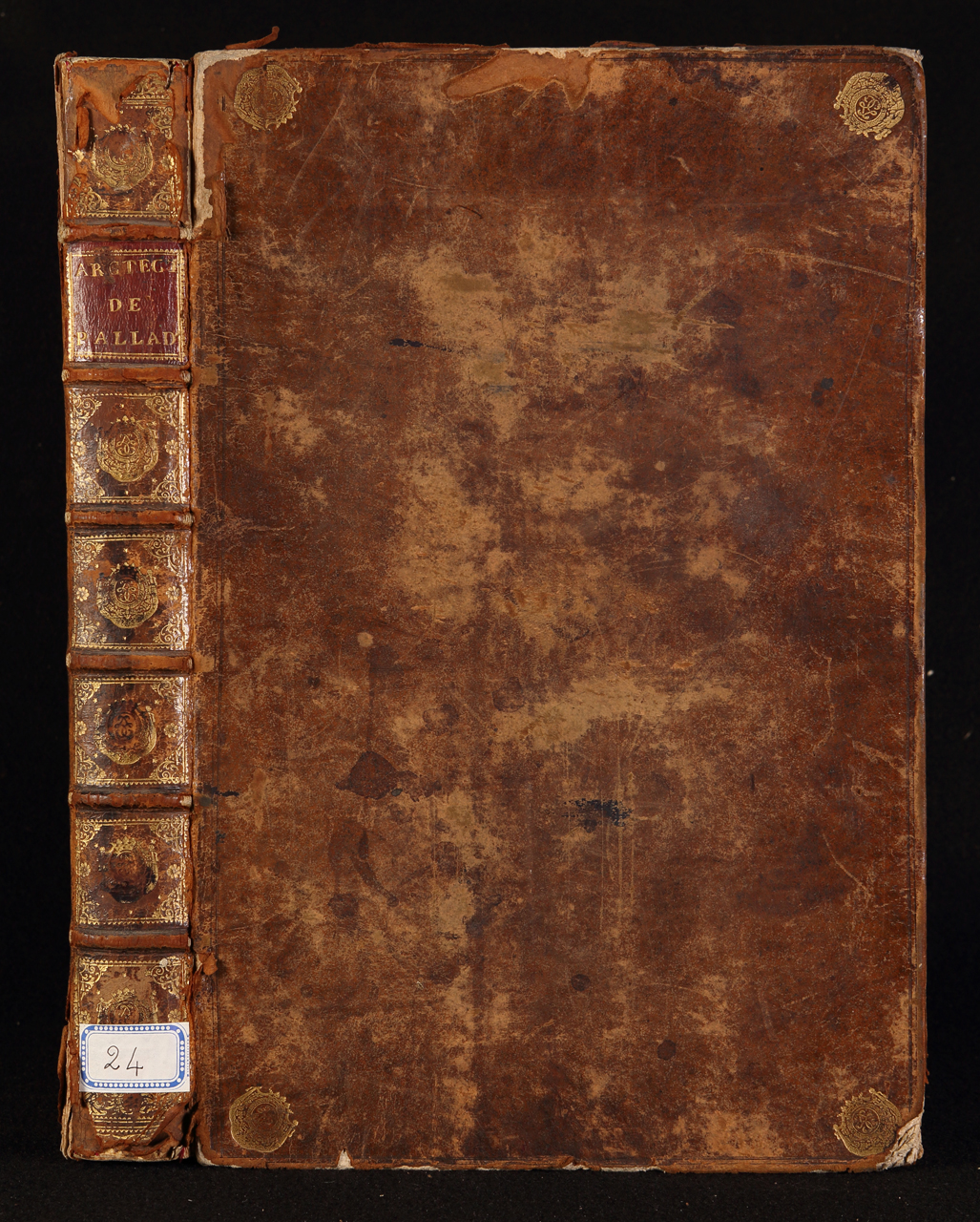 legatura piena - alle armi, opera isolata - ambito belga (prima metà XVIII)