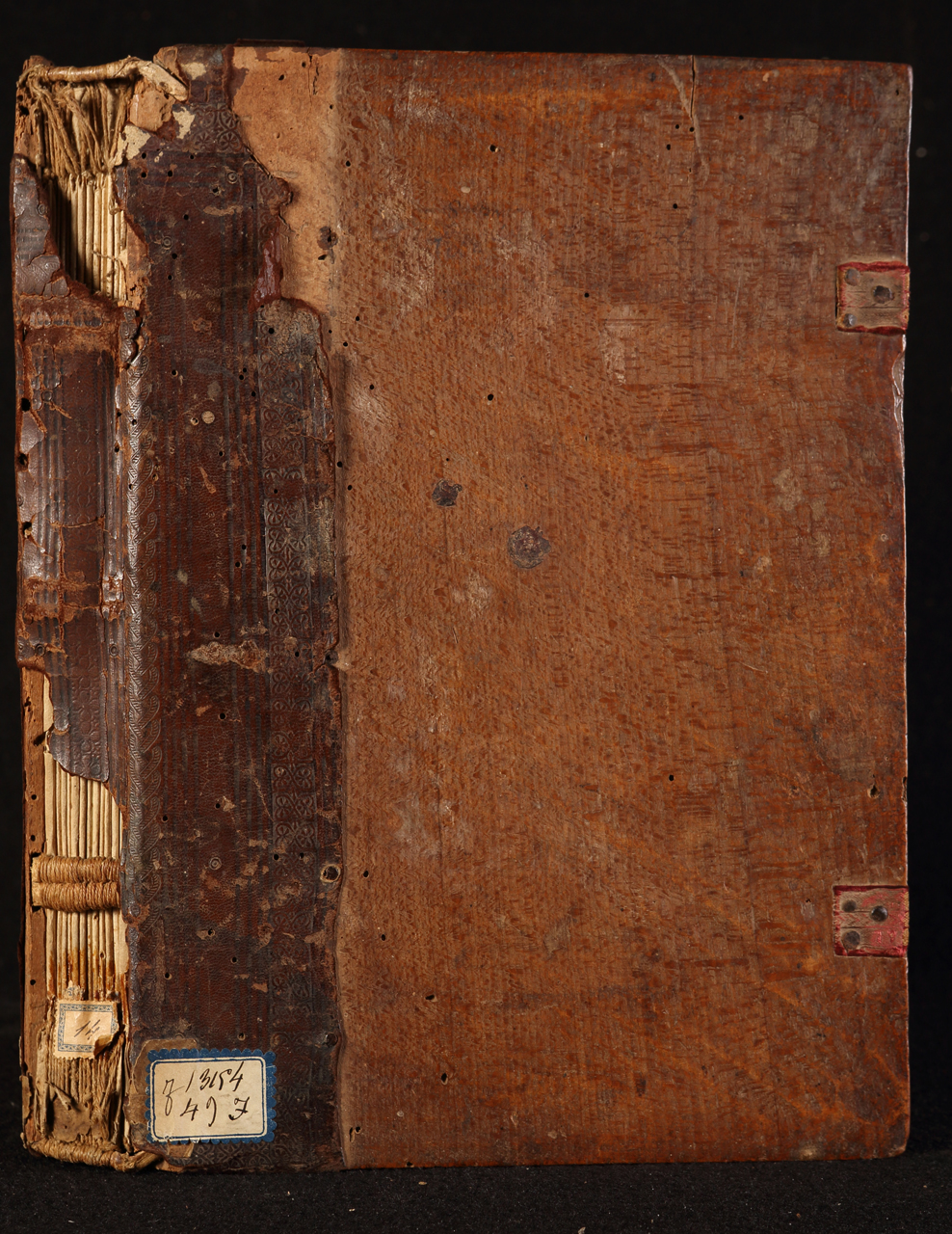 legatura ad assi scoperte, opera isolata - ambito italiano (fine/ metà XV/XVI)