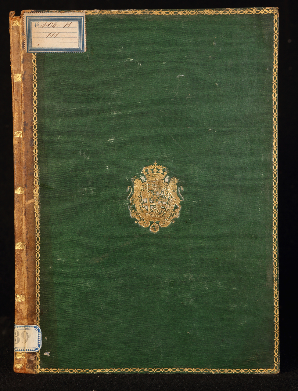 legatura piena - alle armi, opera isolata - ambito italiano (inizio/ inizio XVIII/XIX)