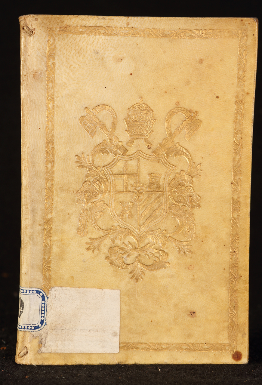 legatura piena - alle armi, opera isolata - ambito romano (terzo quarto XVIII)