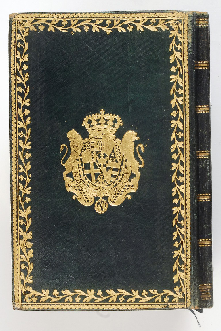 legatura piena - alle armi, opera isolata di Gaetano Gabetti - bottega torinese (primo quarto XIX)
