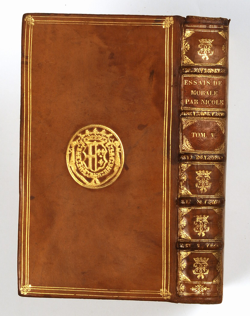 legatura piena - alle armi, serie di Etienne Boyet (bottega) - ambito francese (prima metà XVIII)