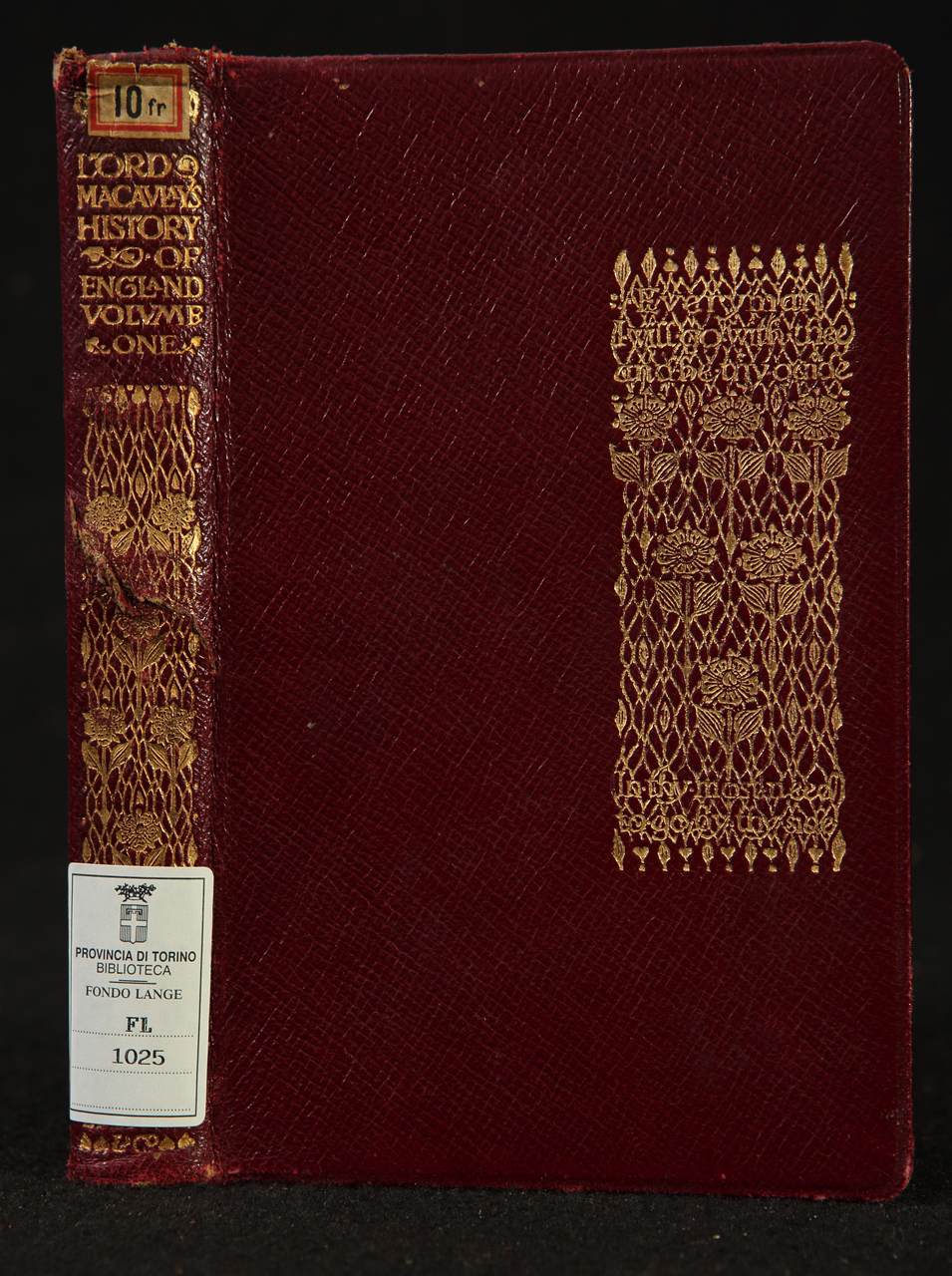 legatura piena, opera isolata - ambito inglese (primo quarto XX)