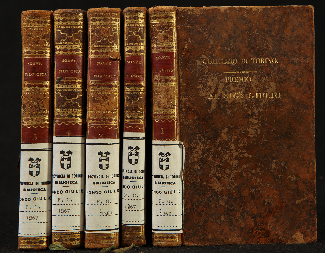 legatura piena, serie - ambito italiano (prima metà XIX)