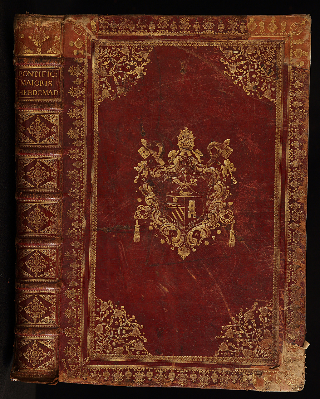 legatura piena - alle armi, opera isolata - ambito romano (secondo quarto XVIII)