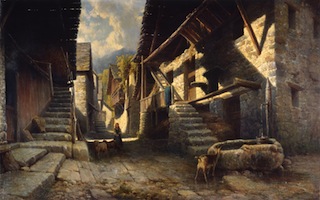 Ceppomorelli, Paesaggio montano (dipinto) di Ashton, Federico - ambito italiano (ultimo quarto XIX)