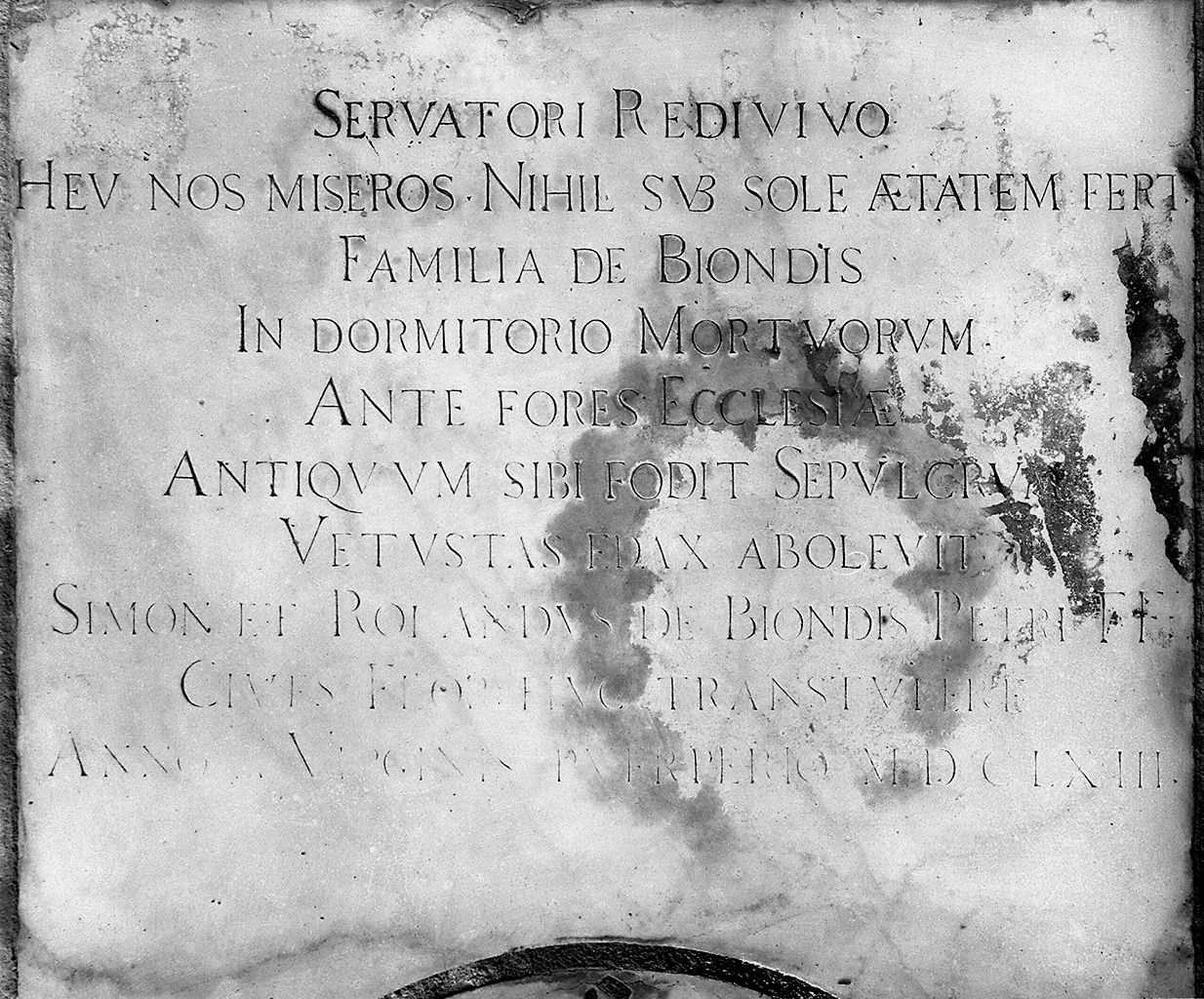 lastra tombale - produzione toscana (sec. XV, sec. XVII)