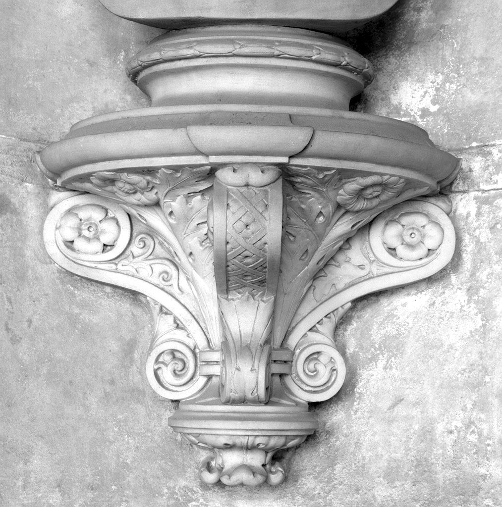 busto ritratto di Giovanni Moris (monumento funebre - a edicola centinata) - ambito toscano (sec. XIX)