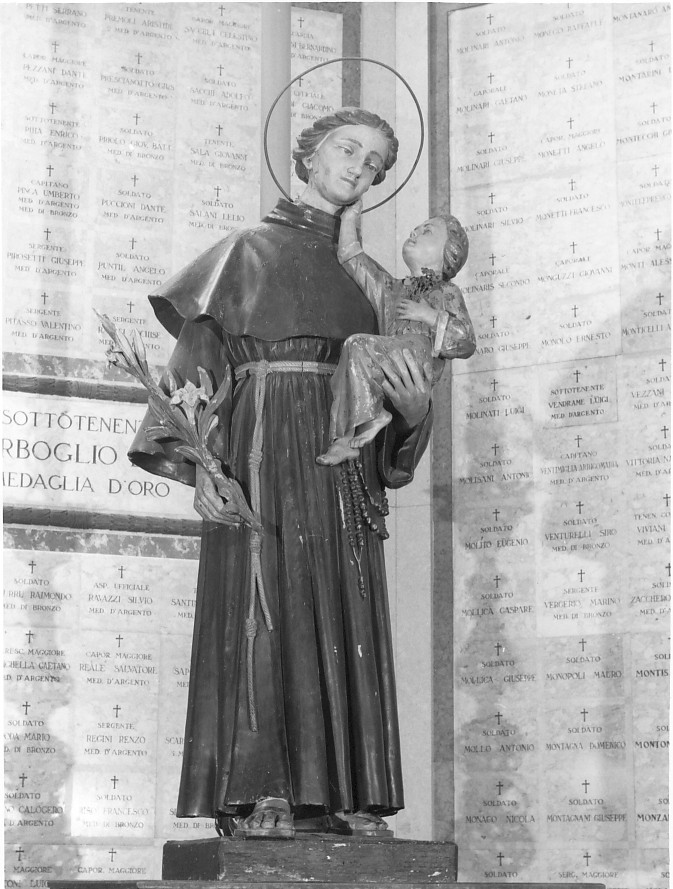 sant'Antonio da Padova con Gesù Bambino (statua) - ambito vicentino (prima metà sec. XX)