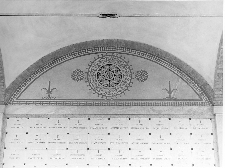 motivi decorativi geometrici e vegetali (dipinto, complesso decorativo) di Chini Tito (sec. XX)