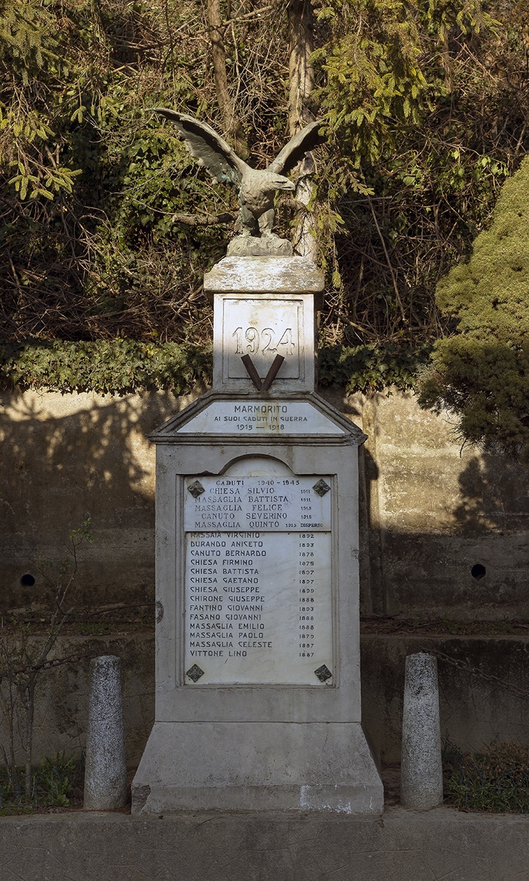 allegoria della Vittoria come aquila (monumento ai caduti - a cippo) - ambito piemontese (primo quarto sec. XX)