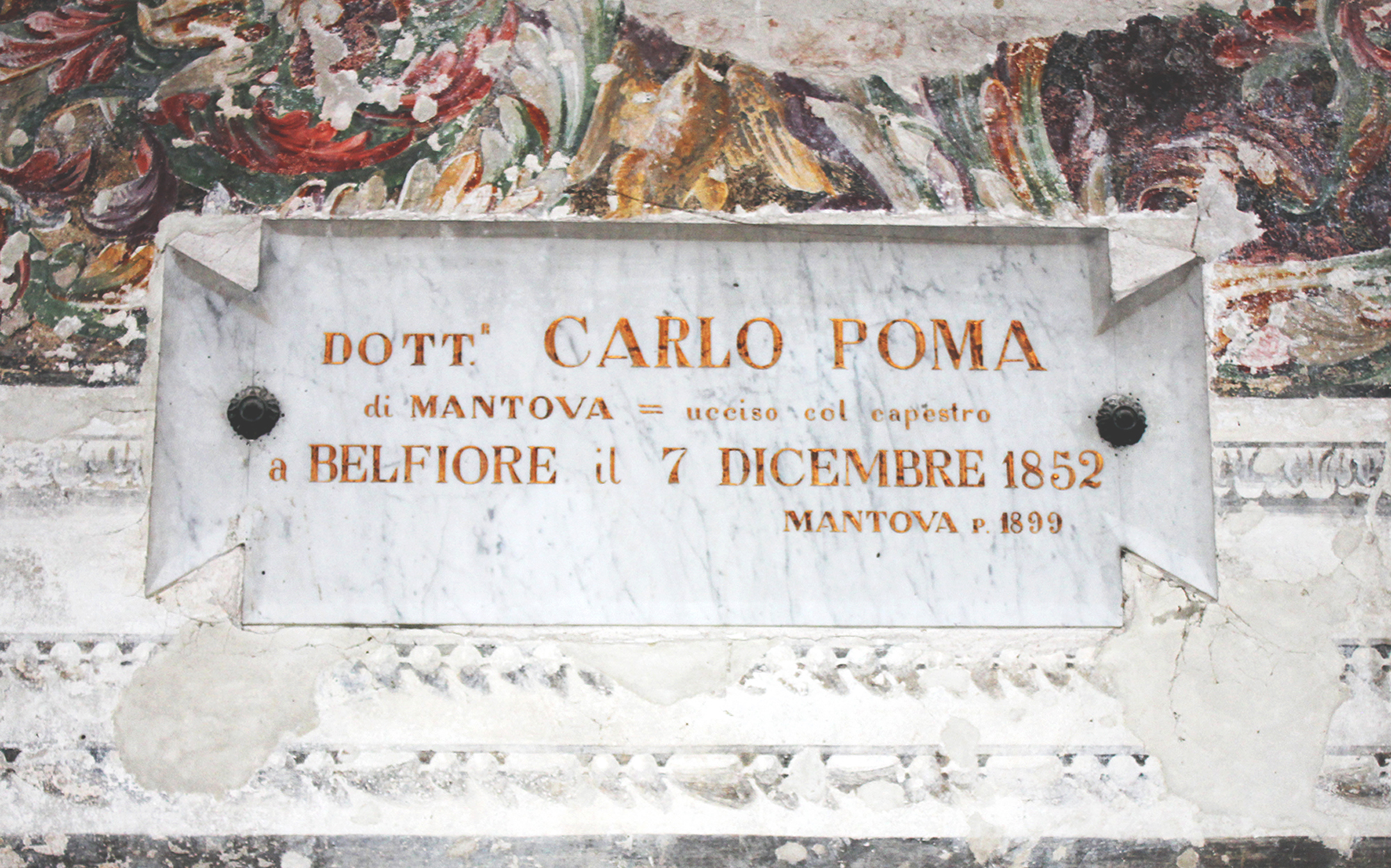 lapide commemorativa - ambito italiano (sec. XIX)